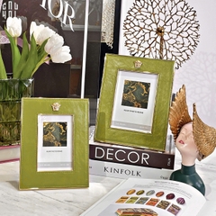 SET KHUNG ẢNH  DA LEATHER GREEN MOSES