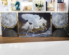SET TRANH CANVAS CHEVAL VOLANT LUXURY GLASSY