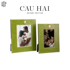 SET KHUNG ẢNH  DA LEATHER GREEN MOSES