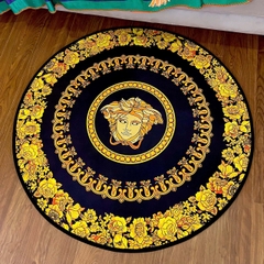 THẢM TRÒN TRẢI SÀN - ROUND CARPET - D100 GIANNI VERS. GOLDEN MEDUSA BAROQUE PANTERN