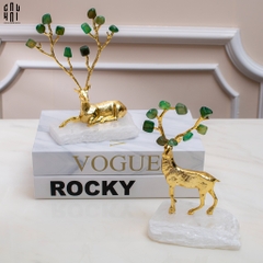 HOME COUTURE - BRASSON JEWELRY ORNAMENTS - JUPITER ELKS (PAIR) SS25