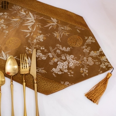 KHĂN TRẢI BÀN MAI LAN CÚC TRÚC 3M - TABLE RUNNER MAI LAN CÚC TRÚC 3M