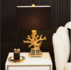 GOLDEN CORAL SIDE TABLE LAMP