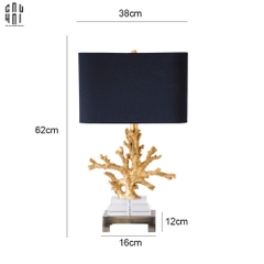 GOLDEN CORAL SIDE TABLE LAMP