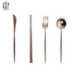 SET DAO NĨA ROSE GOLD 4PCS - CUTLERY ROSE GOLD 4PCS