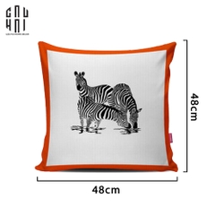 VỎ GỐI TRIPLE ZEBRA 48X48 CM