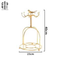 GOLDEN BIRD COFFEE CUP STAND