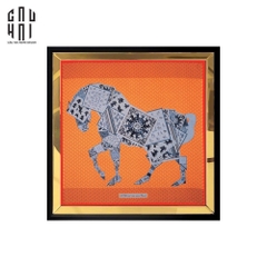 TRANH CANVAS SUPER ORANGE CHEVAL 93X93CM