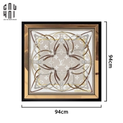 TRANH CANVAS SHINING LOUIS 94X94 CM - KHUNG GỖ VIỀN KÍNH