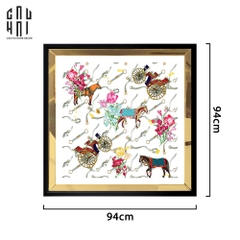 TRANH CANVAS MARIUS 94X94CM - VIỀN GỖ CÓ KÍNH
