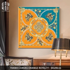 TRANH CANVAS ORANGE ROYALTY 90X90CM