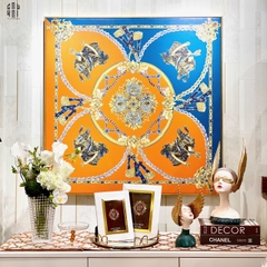 TRANH CANVAS ORANGE ROYALTY 90X90CM