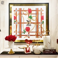 TRANH CANVAS LORIUS 94X94CM - VIỀN GỖ CÓ KÍNH