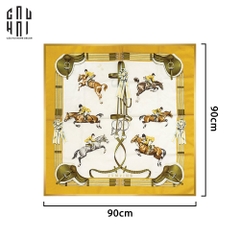 TRANH CANVAS COURSE DE CHEVAUX 90X90CM