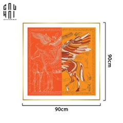 TRANH CANVAS HALF ORANGE PEGASUS 90X90CM