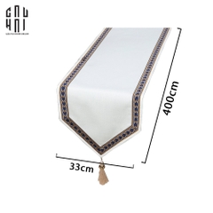 KHĂN TRẢI BÀN WHITE HEART 4M