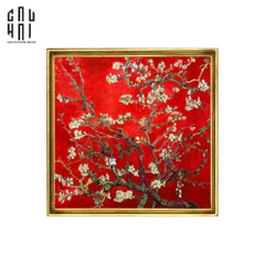 TRANH CANVAS SAKURA RED - KHUNG CỔ ĐIỂN