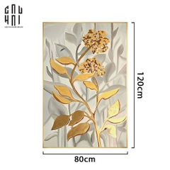 TRANH CANVAS HOA BỈ NGẠN - GOLDEN AMARYLLIS 80X120CM