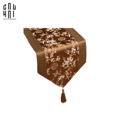 KHĂN TRẢI BÀN MAI LAN CÚC TRÚC 4M - TABLE RUNNER MAI LAN CÚC TRÚC 4M
