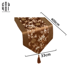 KHĂN TRẢI BÀN MAI LAN CÚC TRÚC 4M - TABLE RUNNER MAI LAN CÚC TRÚC 4M
