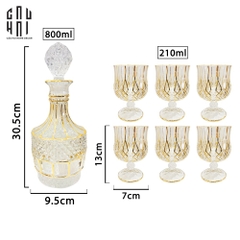 MAISON DE LUXE - SET BÌNH RƯỢU PHA LÊ L'ÉCLAT DE HAMINGTON SS25