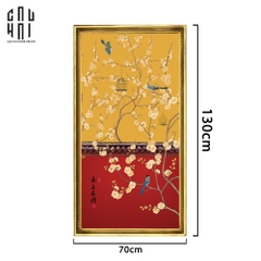 TRANH CANVAS SPRING CANARI 70X130CM - KHUNG CỔ ĐIỂN