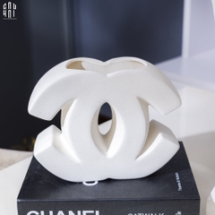 TƯỢNG TRANG TRÍ  CERAMIC WHITE CHANEL