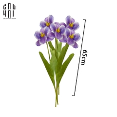 SET 5 CÀNH HOA TULIP NỞ  - TÍM