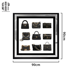 TRANH CANVAS CAO CẤP C TIMELESS FLAGBAG LUXURY 90X90CM