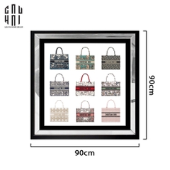 TRANH CANVAS CAO CẤP D BOOK TOTE LUXURY 90X90CM