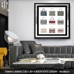 TRANH CANVAS CAO CẤP D BOOK TOTE LUXURY 90X90CM