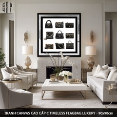 TRANH CANVAS CAO CẤP C TIMELESS FLAGBAG LUXURY 90X90CM