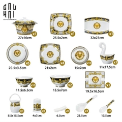 MAISON DE LUXE - SET CHÉN DĨA VERSUS LUXURY 60PCS SS25