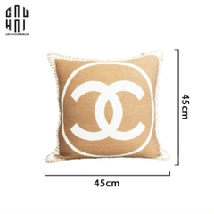 LES CUSSINS D’ÉLÉGANCE  - VỎ GỐI SOFA SỢI LEN COCO 45. - BEIGE