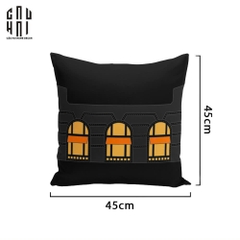 VỎ GỐI SOFA MULTI DOORS - BLACK 45.