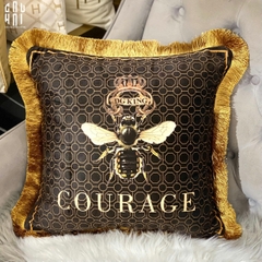 VỎ GỐI SOFA NHUNG GOLDEN BEE 45.