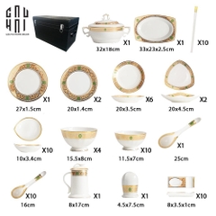 MAISON DE LUXE - SET CHÉN DĨA GOLDEN ERA 70PCS SS25