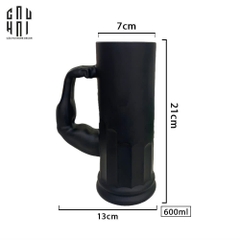 LY BIA THUỶ TINH BLACK HERCULES 600ML SS25