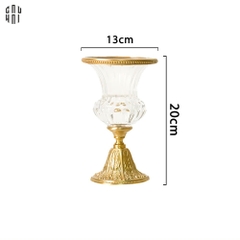 BÌNH HOA THUỶ TINH BRONZE GLASS MILNER