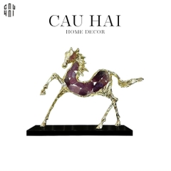 HOME COUTURE - BRASSON JEWELRY ORNAMENT CAVALIER MYSTIQUE – VERSION AMETHYST