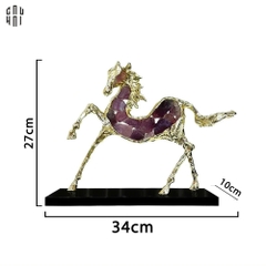 HOME COUTURE - BRASSON JEWELRY ORNAMENT CAVALIER MYSTIQUE – VERSION AMETHYST