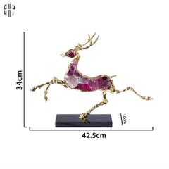 HOME COUTURE - BRASSON JEWELRY ORNAMENT - AMETHYST BOLTING ELK SS25
