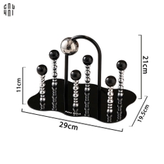 GIÁ TREO LY ACRYLIC BLACK ENIOS