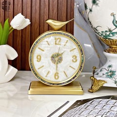 ĐỒNG HỒ ĐỂ BÀN FULL GOLDEN MYSTERY BIRD