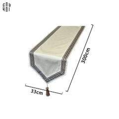 KHĂN TRẢI BÀN NEW HEART - BEIGE 3M