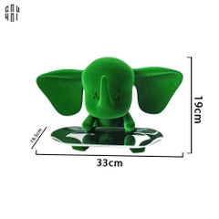 TƯỢNG TRANG TRÍ CERAMIC JADE VELVET ELEPHANT