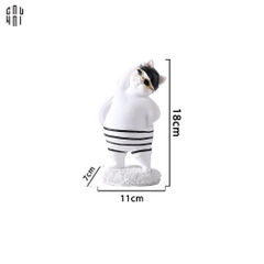 TƯỢNG MÈO TRANG TRÍ GYMNASTIC MEOW