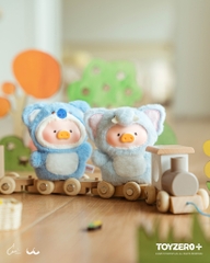 LuLu the Piggy Animal Party - Puppet Show  PVC Face Plush Keychain