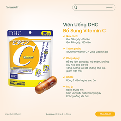 Viên Uống Bổ Sung Vitamin C DHC Vitamin C Hard Capsule