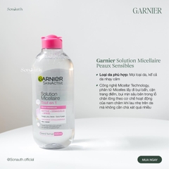 Tẩy Trang Garnier Solution Micellaire Peaux Sensibles